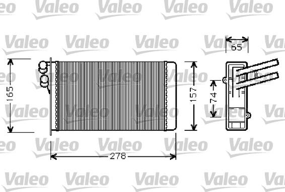 Valeo 812237 - Теплообменник, отопление салона autospares.lv