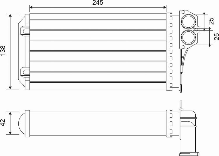 Valeo 812221 - Радиатор, охлаждение двигателя autospares.lv