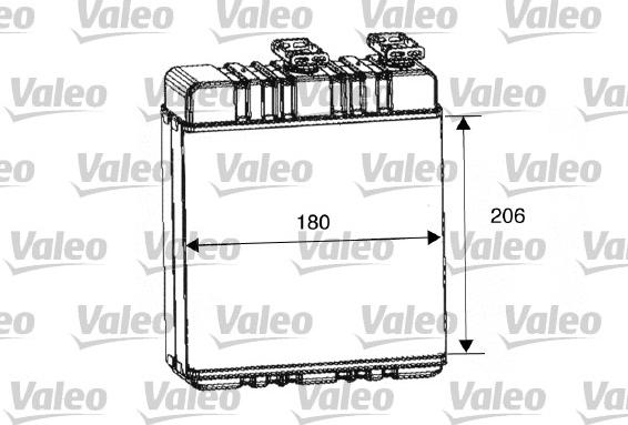 Valeo 812222 - Радиатор, охлаждение двигателя autospares.lv