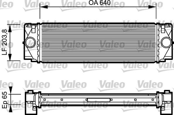 Valeo 817994 - Интеркулер, теплообменник турбины autospares.lv