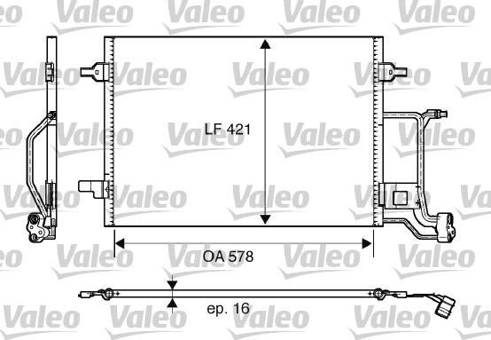 Valeo 817997 - Конденсатор кондиционера autospares.lv