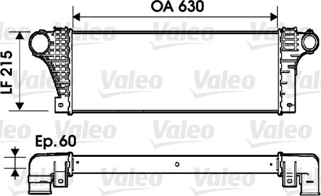 Valeo 817941 - Интеркулер, теплообменник турбины autospares.lv