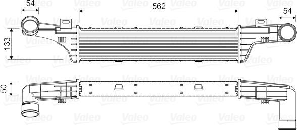 Valeo 817905 - Интеркулер, теплообменник турбины autospares.lv