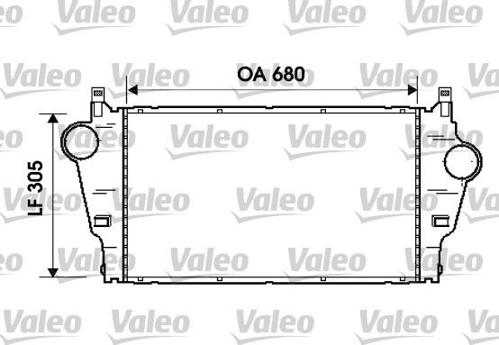 Valeo 817926 - Интеркулер, теплообменник турбины autospares.lv