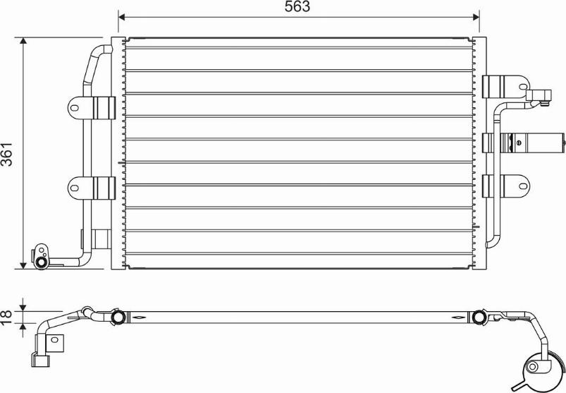 Valeo 817427 - Конденсатор кондиционера autospares.lv