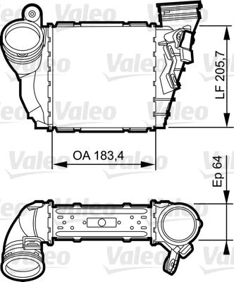 Valeo 817557 - Интеркулер, теплообменник турбины autospares.lv