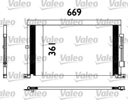 Valeo 817567 - Конденсатор кондиционера autospares.lv