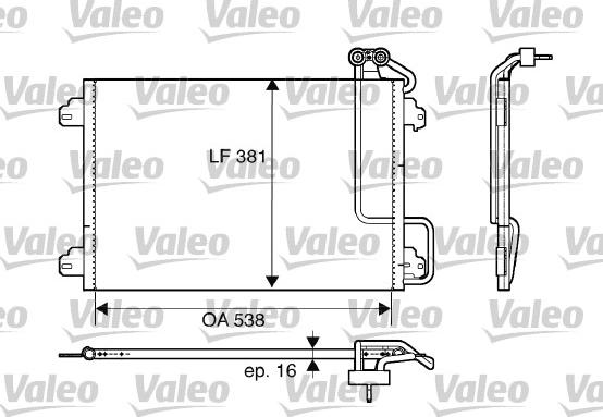 Valeo 817509 - Конденсатор кондиционера autospares.lv