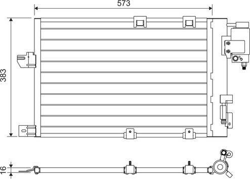 Valeo 817505 - Конденсатор кондиционера autospares.lv