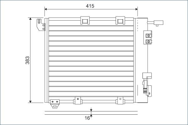 Valeo 817506 - Конденсатор кондиционера autospares.lv