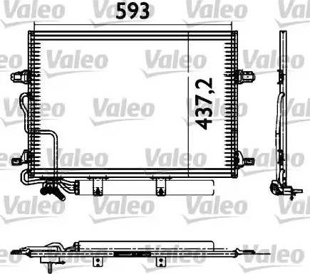 Valeo 817583 - Конденсатор кондиционера autospares.lv