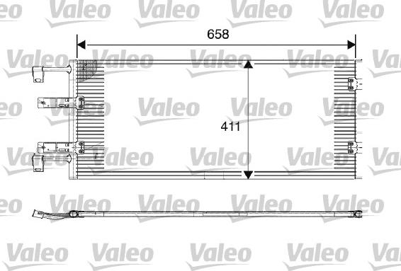 Valeo 817645 - Конденсатор кондиционера autospares.lv