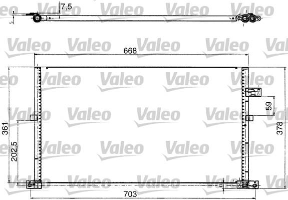 Valeo 817657 - Конденсатор кондиционера autospares.lv
