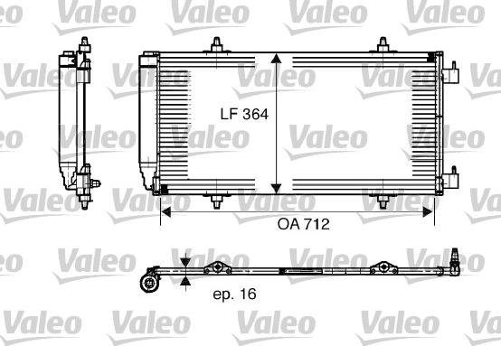Valeo 817668 - Конденсатор кондиционера autospares.lv