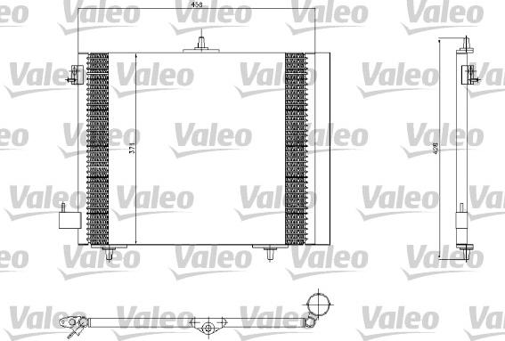 Valeo 817663 - Конденсатор кондиционера autospares.lv