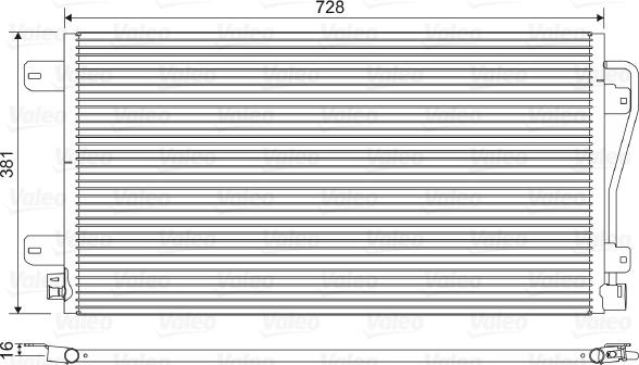 Valeo 817601 - Конденсатор кондиционера autospares.lv