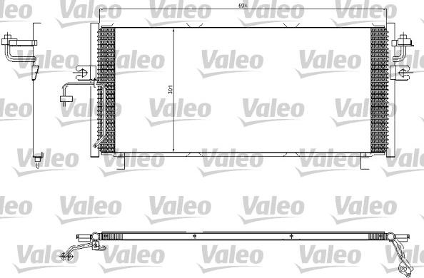 Valeo 817603 - Конденсатор кондиционера autospares.lv