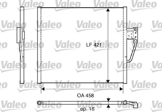 Valeo 817607 - Конденсатор кондиционера autospares.lv