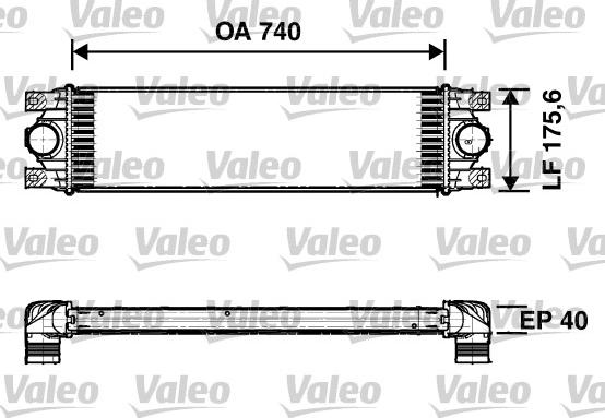 Valeo 817637 - Интеркулер, теплообменник турбины autospares.lv