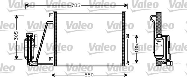 Valeo 817670 - Конденсатор кондиционера autospares.lv