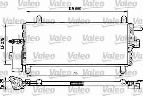 Valeo 817051 - Конденсатор кондиционера autospares.lv