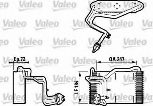 Valeo 817077 - Испаритель, кондиционер autospares.lv