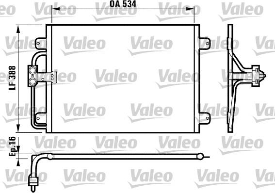 Valeo 817197 - Конденсатор кондиционера autospares.lv