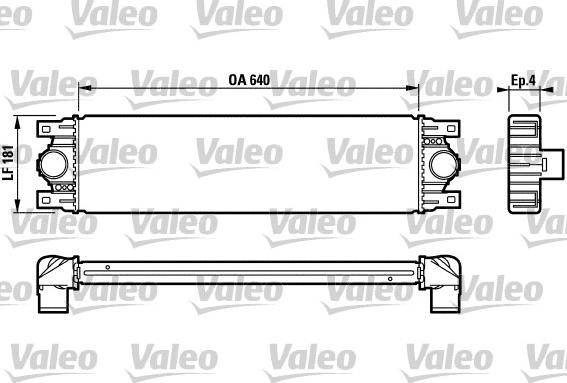 Valeo 817115 - Интеркулер, теплообменник турбины autospares.lv