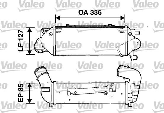 Valeo 817899 - Интеркулер, теплообменник турбины autospares.lv