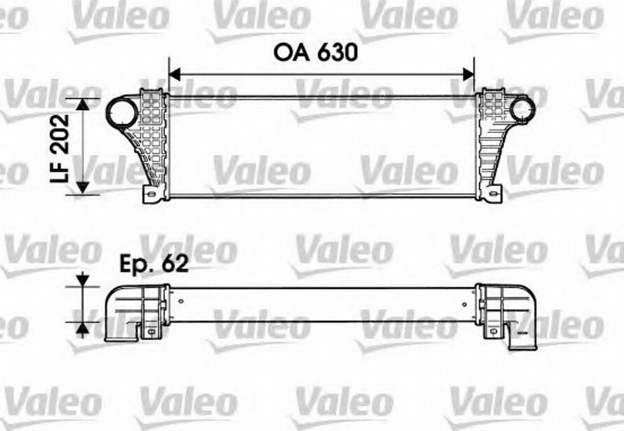 Valeo 817892 - Интеркулер, теплообменник турбины autospares.lv