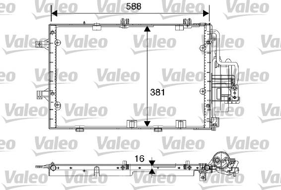 Valeo 817843 - Конденсатор кондиционера autospares.lv