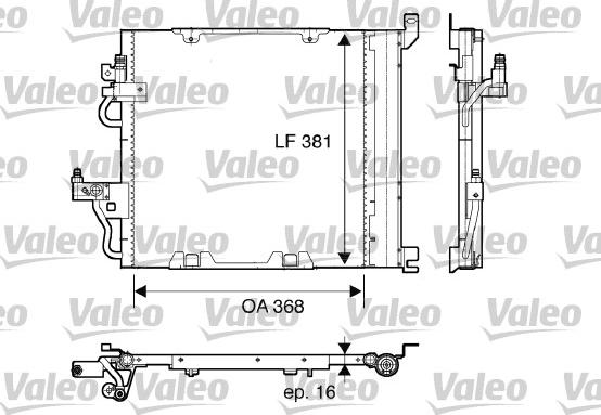 Valeo 817847 - Конденсатор кондиционера autospares.lv