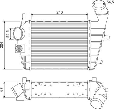 Valeo 817861 - Интеркулер, теплообменник турбины autospares.lv