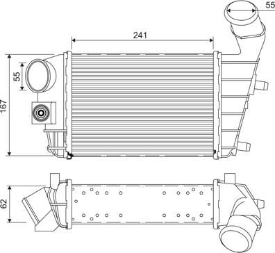 Valeo 817862 - Интеркулер, теплообменник турбины autospares.lv