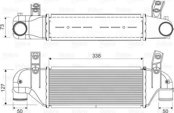 Valeo 817888 - Интеркулер, теплообменник турбины autospares.lv