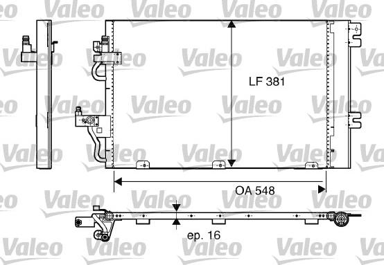 Valeo 817839 - Конденсатор кондиционера autospares.lv