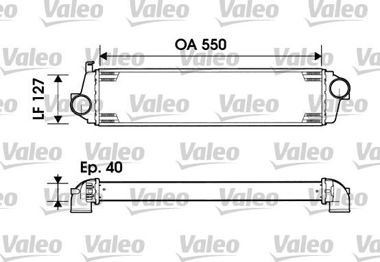 Valeo 817875 - Интеркулер, теплообменник турбины autospares.lv