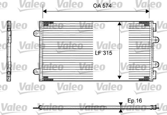 Valeo 817385 - Конденсатор кондиционера autospares.lv