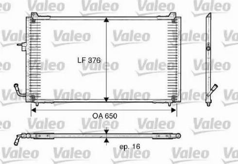 Valeo 817375 - Конденсатор кондиционера autospares.lv