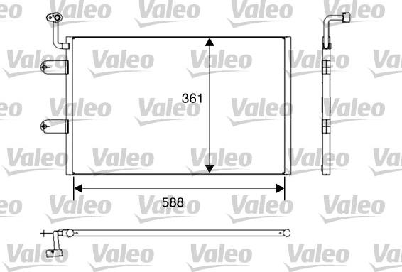 Valeo 817245 - Конденсатор кондиционера autospares.lv