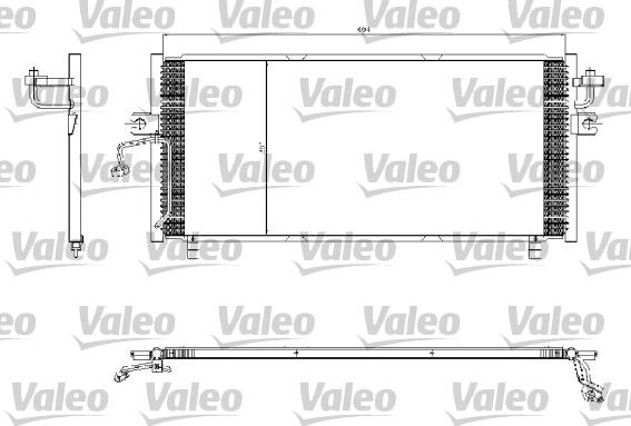 Valeo 817253 - Конденсатор кондиционера autospares.lv