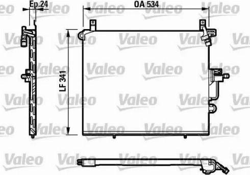 Valeo 817234 - Конденсатор кондиционера autospares.lv