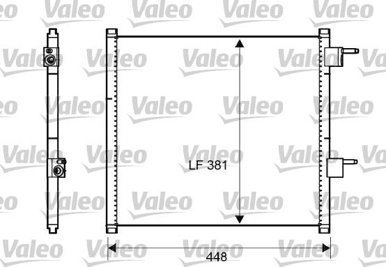 Valeo 817225 - Конденсатор кондиционера autospares.lv