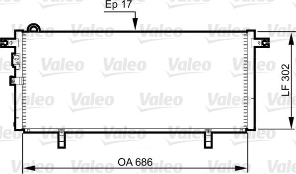 Valeo 817791 - Конденсатор кондиционера autospares.lv