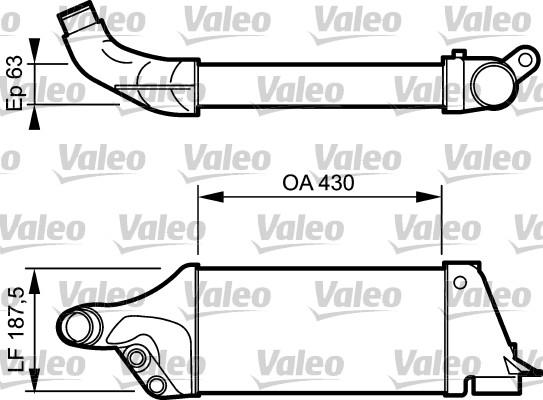 Valeo 817762 - Интеркулер, теплообменник турбины autospares.lv