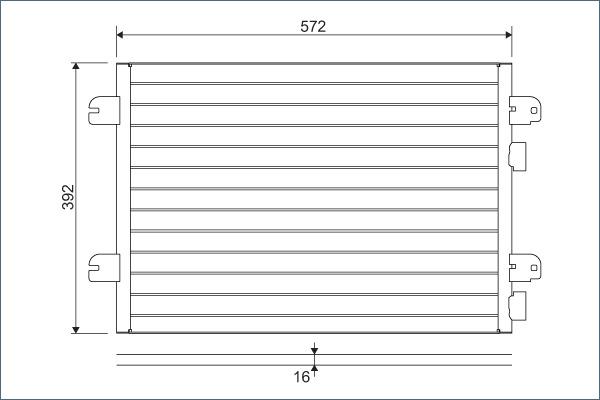 Valeo 817701 - Конденсатор кондиционера autospares.lv