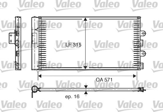 Valeo 817703 - Конденсатор кондиционера autospares.lv