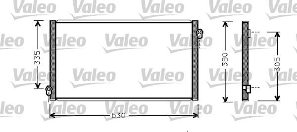 Valeo 817783 - Конденсатор кондиционера autospares.lv