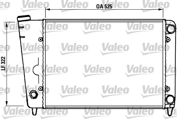 Valeo 883905 - Радиатор, охлаждение двигателя autospares.lv