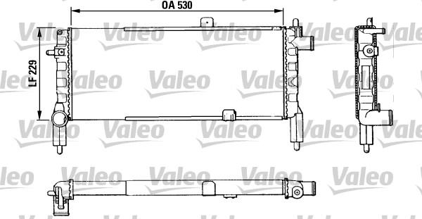 Valeo 883920 - Радиатор, охлаждение двигателя autospares.lv